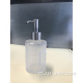Licente de vidrio lujoso de lujo recargable de 250 ml Lición de jabón líquido Dispensador de metal Botella de vidrio de vidrio
